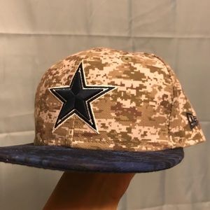 dallas cowboys camo bucket hat